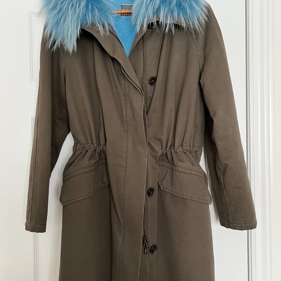 Yves Salmon Army Parka Oversized Small or Medium - Picture 3 of 6